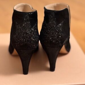 Kaktus Black Textured Ankle Booties Patricia Blanchet